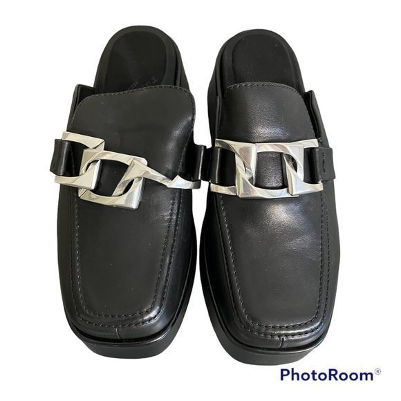 RAG & BONE‎ Logan Platform Mule in Black (39.5) - Picture 11 of 12